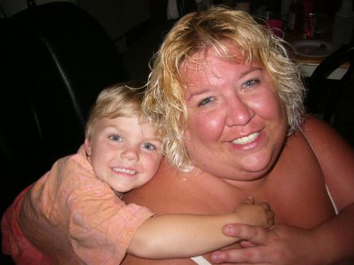 My little man - Sky and I takin some pics:)