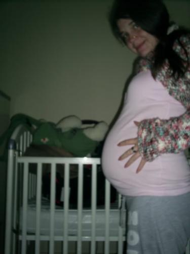 Kelley preggers! - Me when I was pregnant with my 2 month old. Here I am about 7 months...to have been so huge, my daughter came out tiny! I gained 50 lbs, and only 5 of that was actual baby.