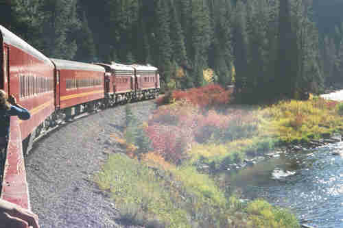 Mountains on track - Witnessing the majestic mountain scene on rails.