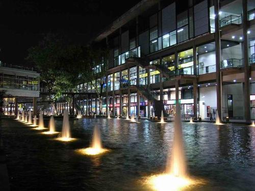 tianyi plaza ningbo zhejiang - This photo is tianyi crystal street,which is in tianyi plaza.The tianyi plaza is in ningbo city zhejiang province in China.The street is very beautifull in night.The plaza have conduit,which play at every weekend,and in holiday there is music conduit.The most popular is water movie screen .It's very beautiful and attracted.