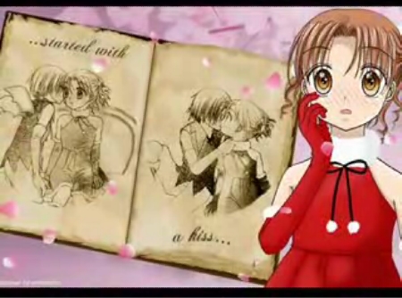 gakuen alice/alice academy - Mikan kissing natsume.. lolz.. such a cute couple.. I like them so much.. Natsume is the bad type but someone who will save you and who&#039;ll stay with you.. ^_^ i really like this anime..