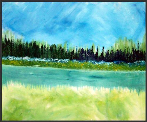Loggers Valley - Medium: Arcylic on Canvas Board Dimensions: 18 x 14 - not framed Price: $200.00 US