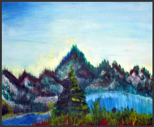 The Adirondacks - Medium: Acrylic on Board Dimensions: 18 x 14 - not framed Price: 100.00 US