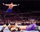 Benoit Flying headbutt - Benoit Giving the Flying headbutt to Edge n Randy orton