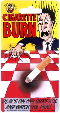 Cigarette burn - Another reason for quite smoking.