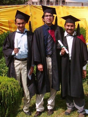 Dr.Ilyas,Dr.Asif,Dr.Moeen - Me with Dr.Moeen And Dr.Asif.,here in ayub medical college after the convocation.