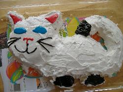 Birthday cake! - Baked a cat in honor of my cat&#039;s birthday.