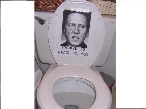 Christopher Walken Toliet prank - This was the best prank ever. I laughed so hard that I was glad I was near the toilet.