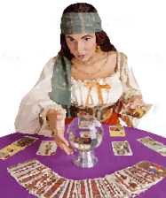 Divination - Image of a woman using different forms of divination
