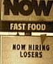 now hiring losers - funny hiring sign