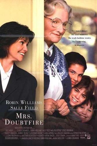 A famous and old comedy movie poster -- Mrs. Doubt - A famous and old comedy movie poster -- Mrs. Doubtfire