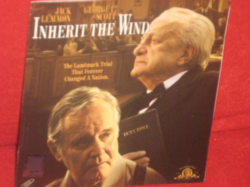 inherit the wind - this is a cd cover of the movie inherit the wind. a very well acted film about defending our right to think.