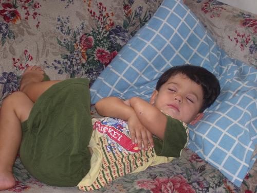 good pose! - this boy is dreaming!
