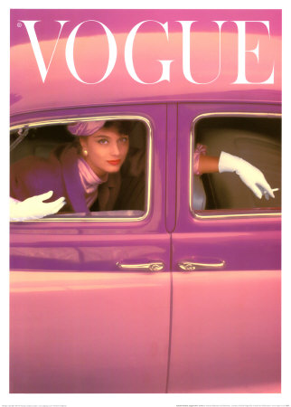 Vogue Cover - Vogue Cover Autumn Fuchsia from 1957.