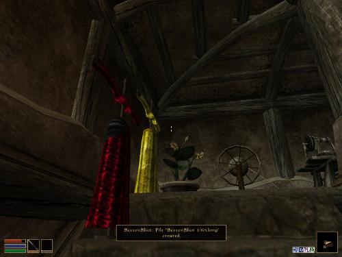 Morrowind Shots - Look at these brilliant pictures of my charecters:geldoir and gelodir AND SOME OF MY NEWEST CHARACTER gul du cott. So do you know that uploading morrowind screenshots are the best way to make money on mylot? Well if you want to know go to morrowinds root dictionary find the sentance: Screenshot enable=0. Turn this into Screenshot enable=1. Now this will allow you to be able to make morrowind screenshots! But now we have a problem! MyLot dosn't accept bitmap! Oh no! So go and get a program like irfanview! An you can turn them all into jpegs!