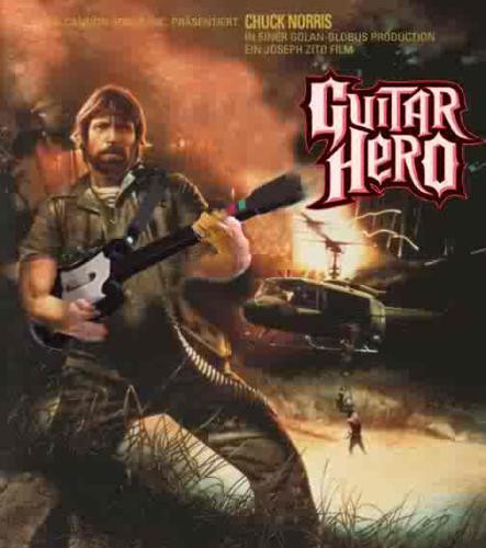 chuck norris - chuck norris playing guitar hero in veitnam
