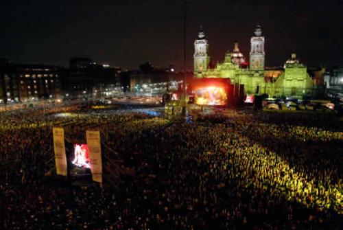 shakira in mexico - this photo is of historic center in mexico city.