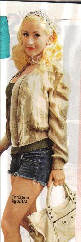 chrissy - christina looking cute and chic in her short shorts and jacket