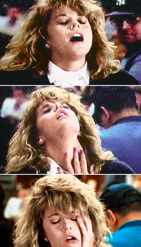 Meg Ryan in &#039;When Harry Met Sally&#039; - The most famous fake orgasm of all time.