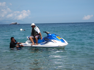 jetski - Man after his jetski ride