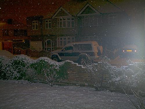 Cold Winter Night - The view outside,is freezing, cold and far from inviting in winter.