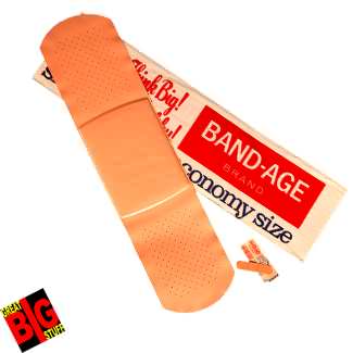 Bandaid - A bandage used to cover wounds. Bandaid - A bandage used to cover wounds.