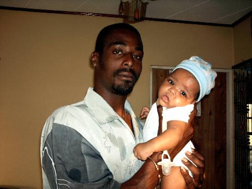 Jahmani & Junior - This is my husband and my son.