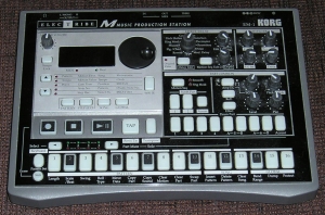 Korg EM-1 music production station - Korg Em-1 is fun to make music with and I use it often to make new drum loops and samples.