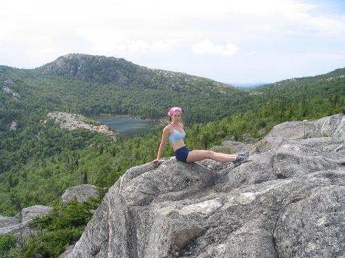 Me hiking - Me on Tumbledown mountain in Weld Maine