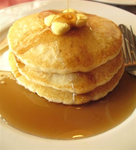 pancake - layers of pancake in syrup