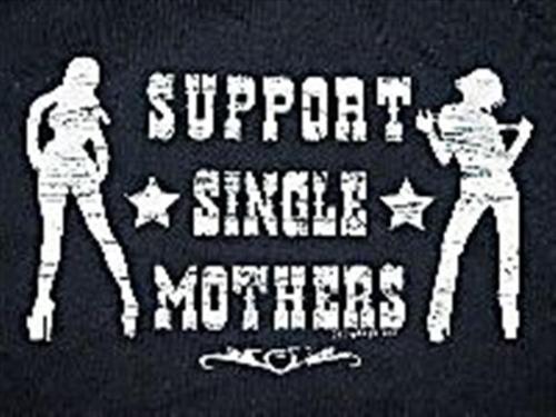 Support Single Mothers - Some of my single mom friends and I get together as a group at times and go out to dinner, a show, club...we decided to get a motto and symbol and this is what we chose.
