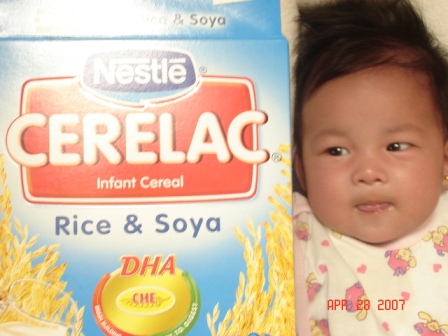 Baby loves cerelac - baby food