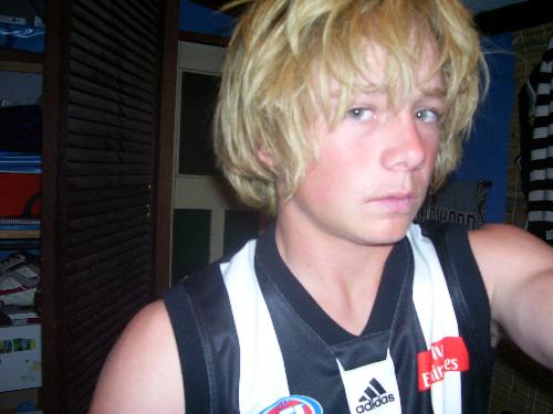 magpie supporter - my son the magpie supporter