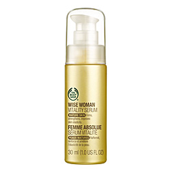 Wise Woman Vitality Serum - A lightweight milky gel that sinks deeply into the skin,conditioning and delivering moisture and softness below its surface.