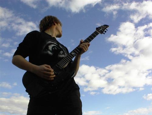guitarist - a guitarist under the blue sky...