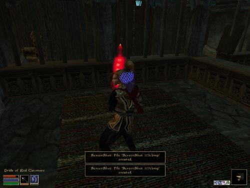 Morrowind Screenshots Here - Look at these brilliant pictures of my charecters:geldoir and gelodir AND SOME OF MY NEWEST CHARACTER gul du cott. So do you know that uploading morrowind screenshots are the best way to make money on mylot? Well if you want to know go to morrowinds root dictionary find the sentance: Screenshot enable=0. Turn this into Screenshot enable=1. Now this will allow you to be able to make morrowind screenshots! But now we have a problem! MyLot dosn't accept bitmap! Oh no! So go and get a program like irfanview! An you can turn them all into jpegs!