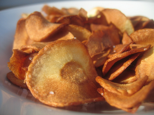 chips - Cruncy parsnip chips, eat all the way while watching TV.