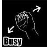 busy - sing of busy
