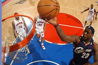 Lebron James - LEbron James got 48 points ,9rebounds ,and 7assists to help his team to beat the Detroit Pistons 109-107