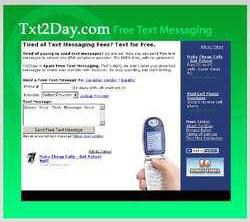 Txt2Day - The Txt2Day homepage image.