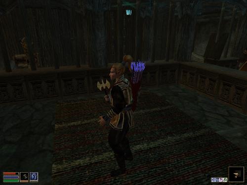 Morrowind Screenshots - Look at these brilliant pictures of my charecters:geldoir and gelodir AND SOME OF MY NEWEST CHARACTER gul du cott. So do you know that uploading morrowind screenshots are the best way to make money on mylot? Well if you want to know go to morrowinds root dictionary find the sentance: Screenshot enable=0. Turn this into Screenshot enable=1. Now this will allow you to be able to make morrowind screenshots! But now we have a problem! MyLot dosn't accept bitmap! Oh no! So go and get a program like irfanview! An you can turn them all into jpegs!