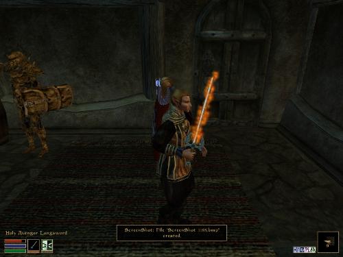 Morrowind Screenshots - Look at these brilliant pictures of my charecters:geldoir and gelodir AND SOME OF MY NEWEST CHARACTER gul du cott. So do you know that uploading morrowind screenshots are the best way to make money on mylot? Well if you want to know go to morrowinds root dictionary find the sentance: Screenshot enable=0. Turn this into Screenshot enable=1. Now this will allow you to be able to make morrowind screenshots! But now we have a problem! MyLot dosn't accept bitmap! Oh no! So go and get a program like irfanview! An you can turn them all into jpegs!
