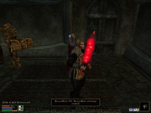 Morrowind Screenshots - Look at these brilliant pictures of my charecters:geldoir and gelodir AND SOME OF MY NEWEST CHARACTER gul du cott. So do you know that uploading morrowind screenshots are the best way to make money on mylot? Well if you want to know go to morrowinds root dictionary find the sentance: Screenshot enable=0. Turn this into Screenshot enable=1. Now this will allow you to be able to make morrowind screenshots! But now we have a problem! MyLot dosn't accept bitmap! Oh no! So go and get a program like irfanview! An you can turn them all into jpegs!