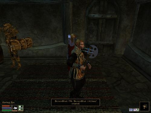 Morrowind Screenshots - Look at these brilliant pictures of my charecters:geldoir and gelodir AND SOME OF MY NEWEST CHARACTER gul du cott. So do you know that uploading morrowind screenshots are the best way to make money on mylot? Well if you want to know go to morrowinds root dictionary find the sentance: Screenshot enable=0. Turn this into Screenshot enable=1. Now this will allow you to be able to make morrowind screenshots! But now we have a problem! MyLot dosn't accept bitmap! Oh no! So go and get a program like irfanview! An you can turn them all into jpegs!