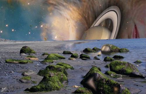 universalsea - abstract from hubble