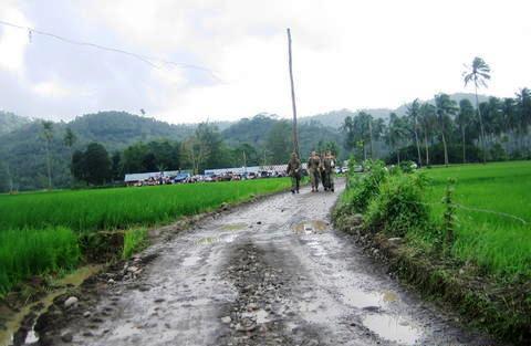 Road - A rough road in the countryside.