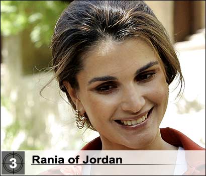 No. 3 - Rania of Jordan