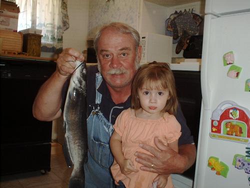 Me and Grandchild - My Grandchild wanted to see grandpa's fish.