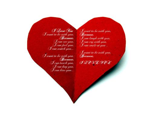 Because I love U - I love You Because I want to be with U Because i can see U..............
