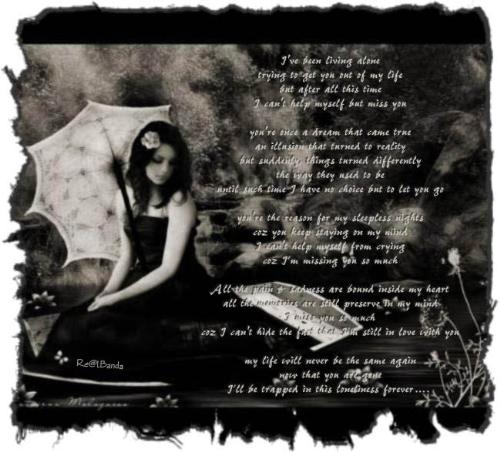 miss U........ - I've been living alone trying to get U out of my life.......... I can't help my self but I miss U